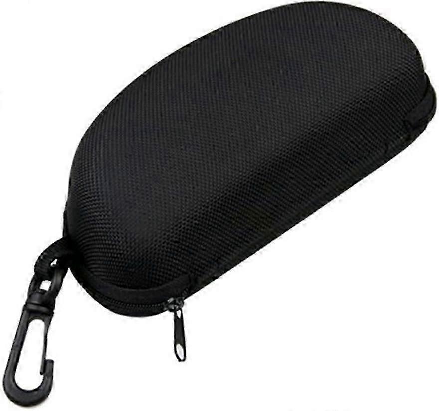 Glasses Case with Loop for Glasses Sunglasses Swimming Goggles 3D Glasses Reading Glasses Black Comfortable