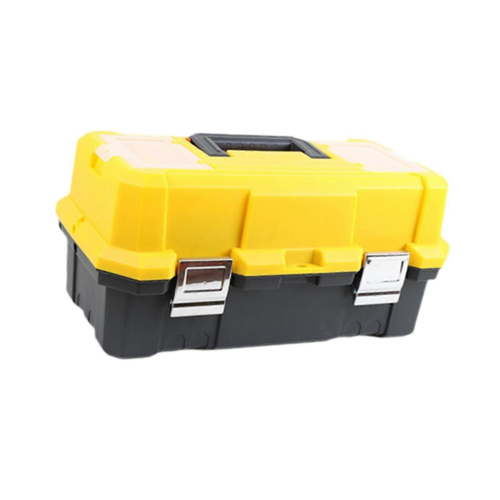 Handheld Toolbox Multifunction Electricians Toolbox for Garage Household Car Yellow