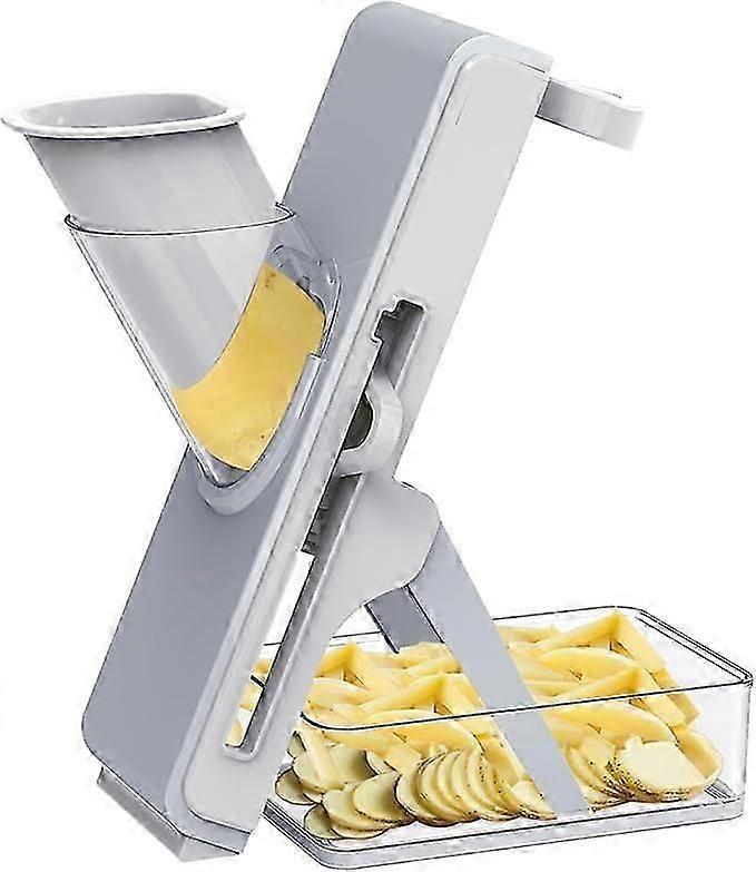 Slicer - Potato Slicer, Adjustable Vegetable Slicer, French Fries Cutter, Chopper, Professional 3 In 1 Cutter For Kitchen Chef Meal Preparation