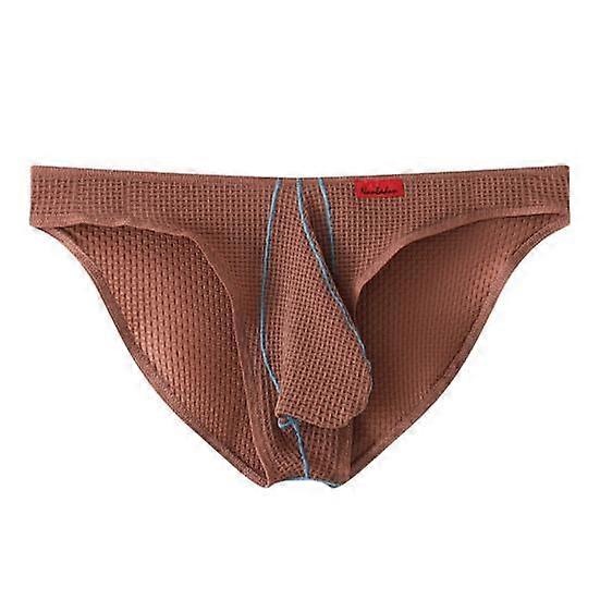 Men Briefs Sexy Low-Rise Waistband High Elastic Lightweight Underwear U-Convex Supportive Soft Quick Drying Panties Daily Wear