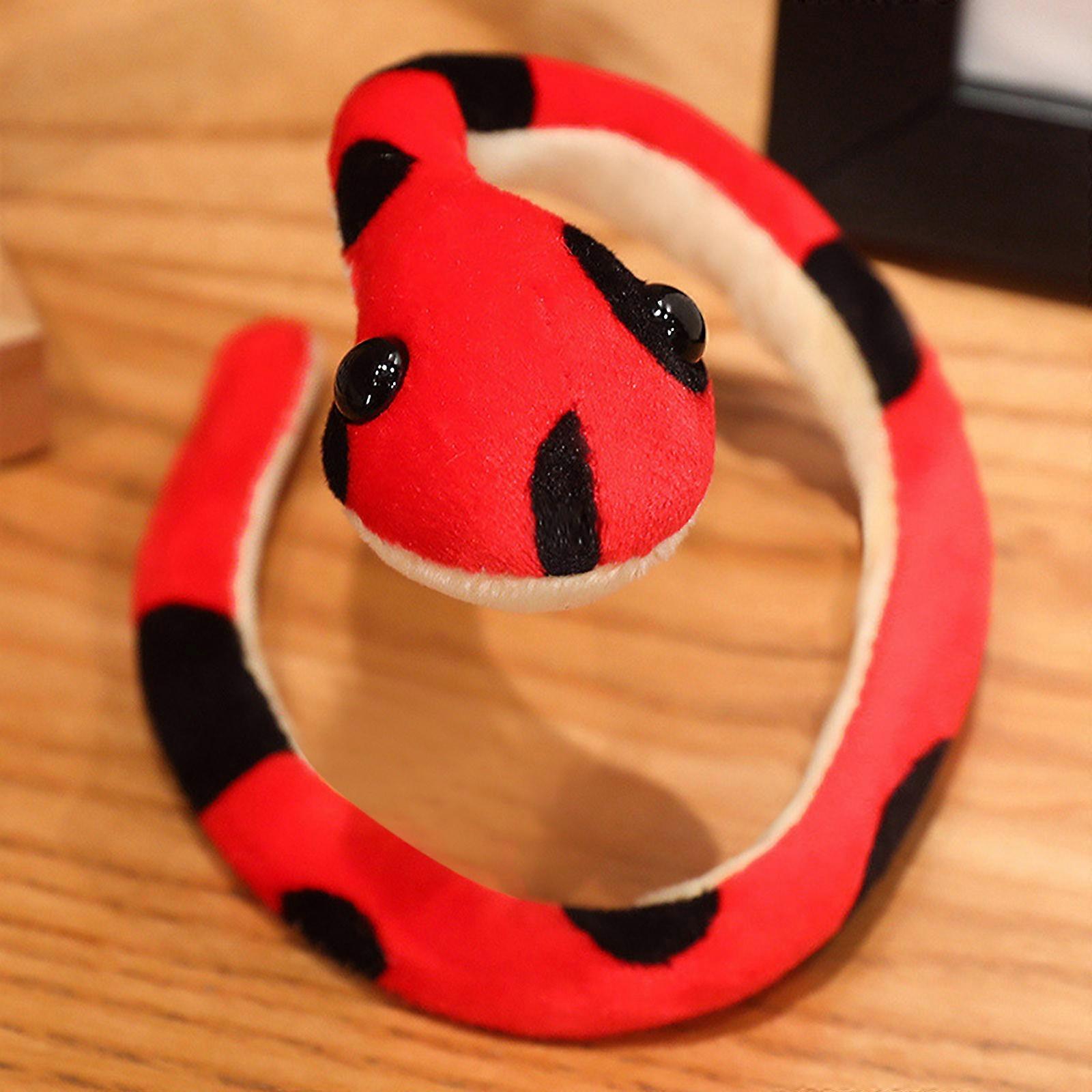 Red Cartilaginous Finger Snake Doll Small Snake Plushies Doll Plushies Toy Gifts For The Year Of The Snake