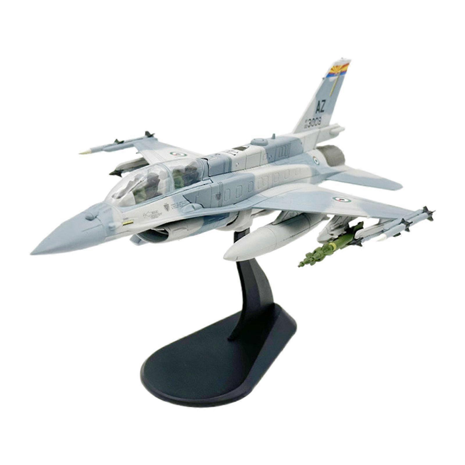 1/72 F-16F Diecast Plane Model Alloy Fighter for Living Room Desktop Bedroom