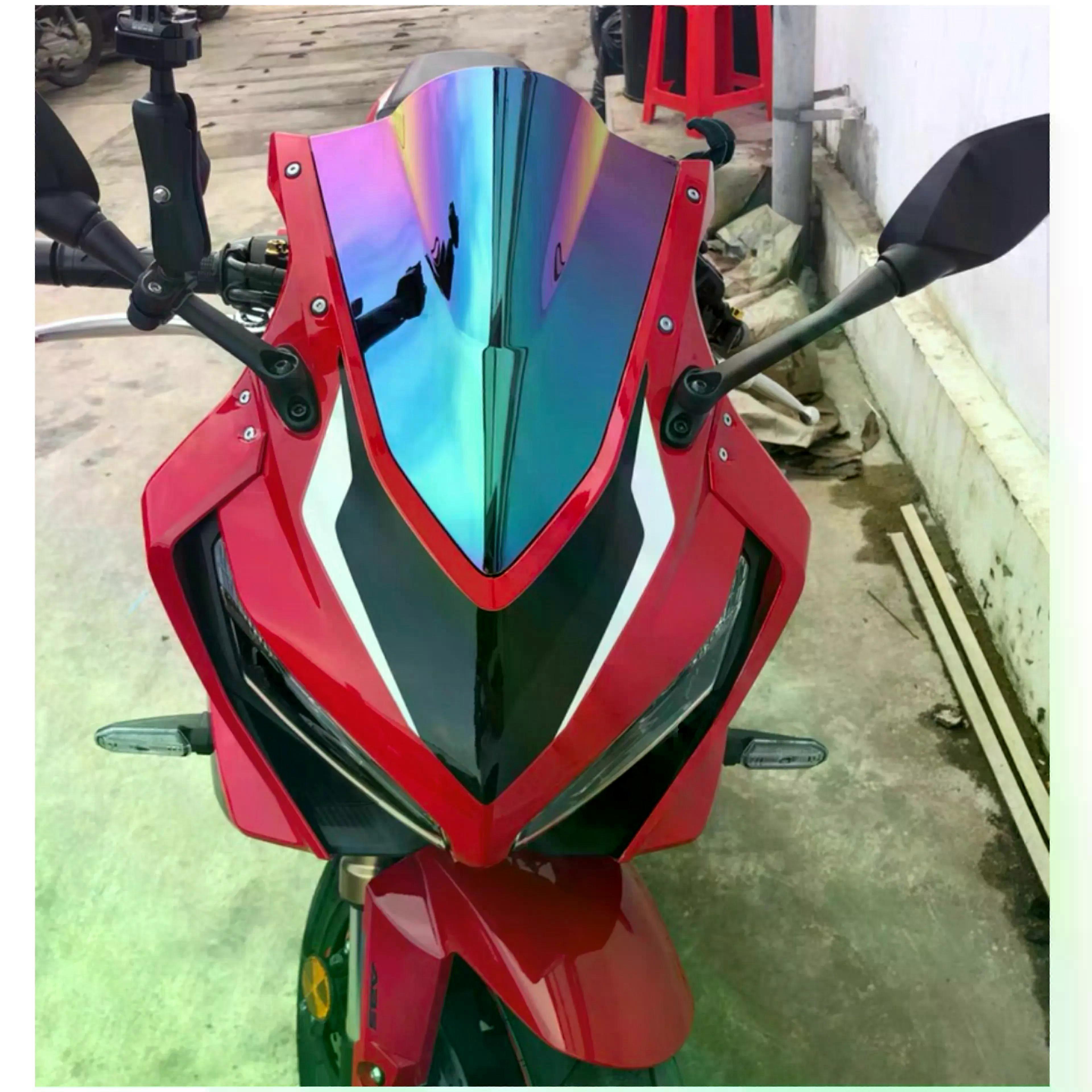 compatible for CBR650R CBR 650R 2019 2020 2021 Motorcycle Windshield WindScreen Smoke Black Gray lridium MAXP