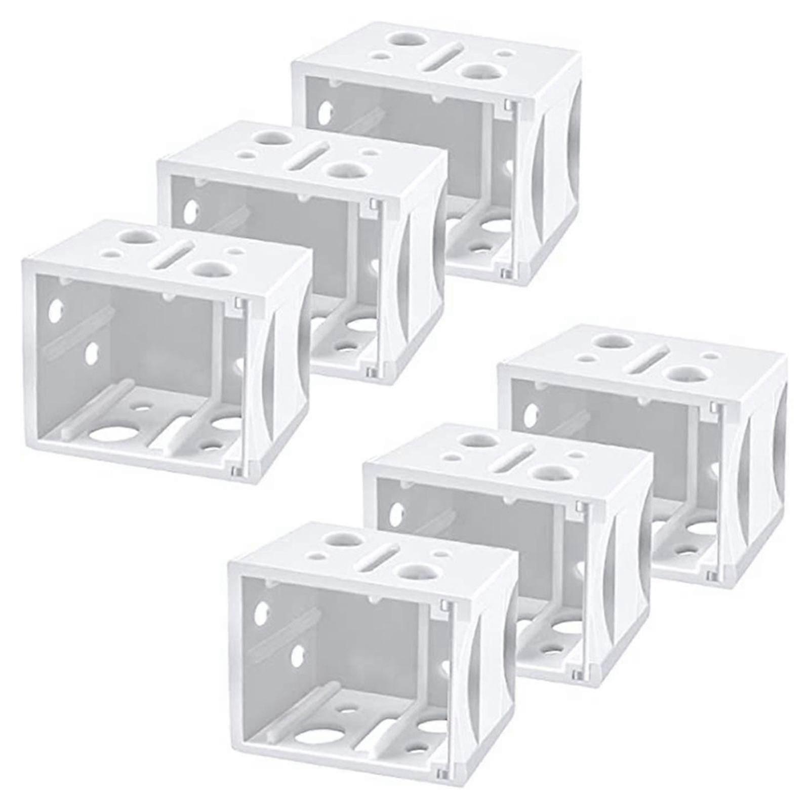 6-Piece Mounting Bracket Set for Window Blinds - End Cover Holders