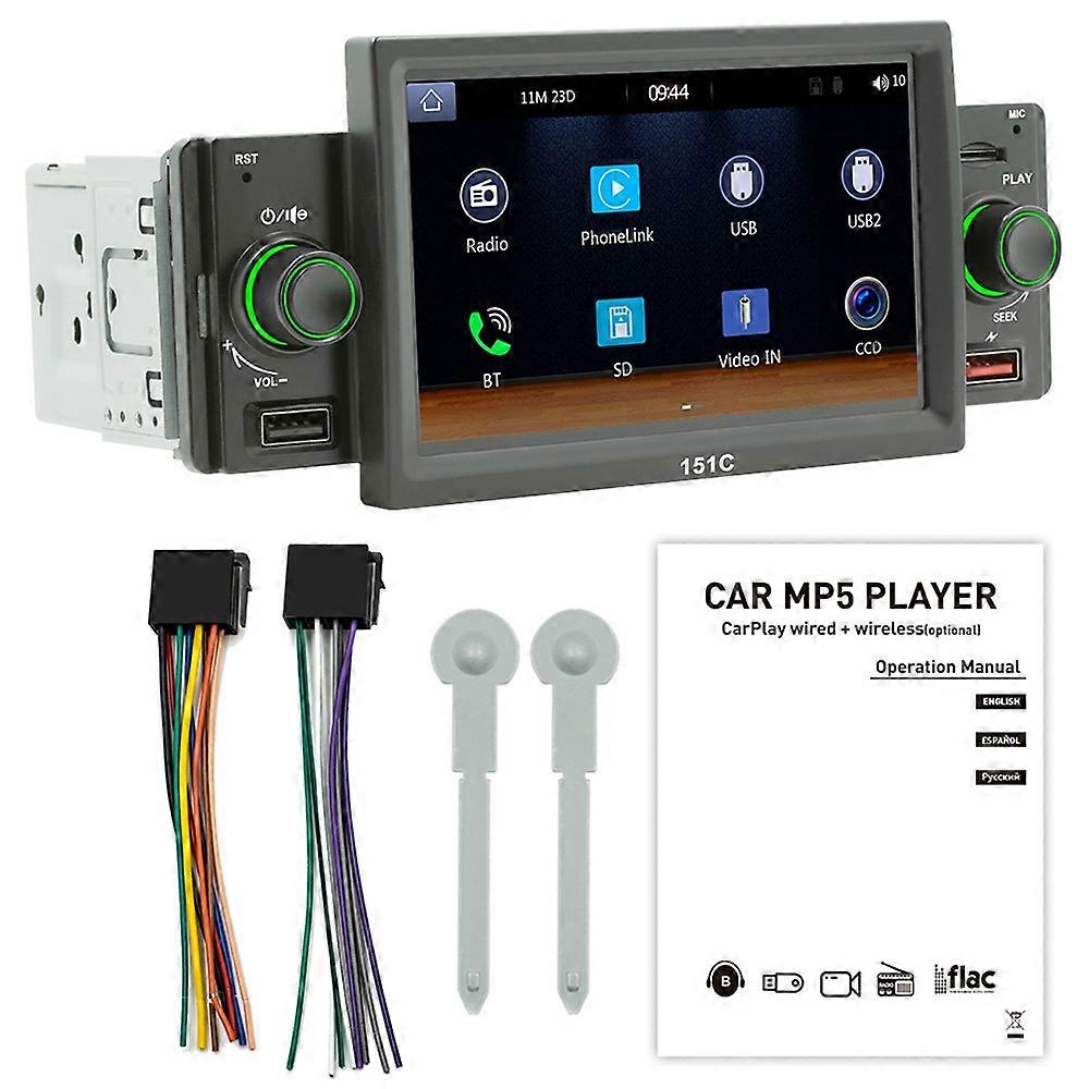 SWM151C 5 pouces d’affichage de voiture de jeu de téléphone portable d’interconnexion de voiture Bluetooth MP5 lecteur MP5