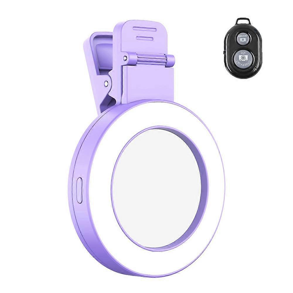 Foldable Clip-type Mobile Phone Rear Selfie Mirror Fill Light