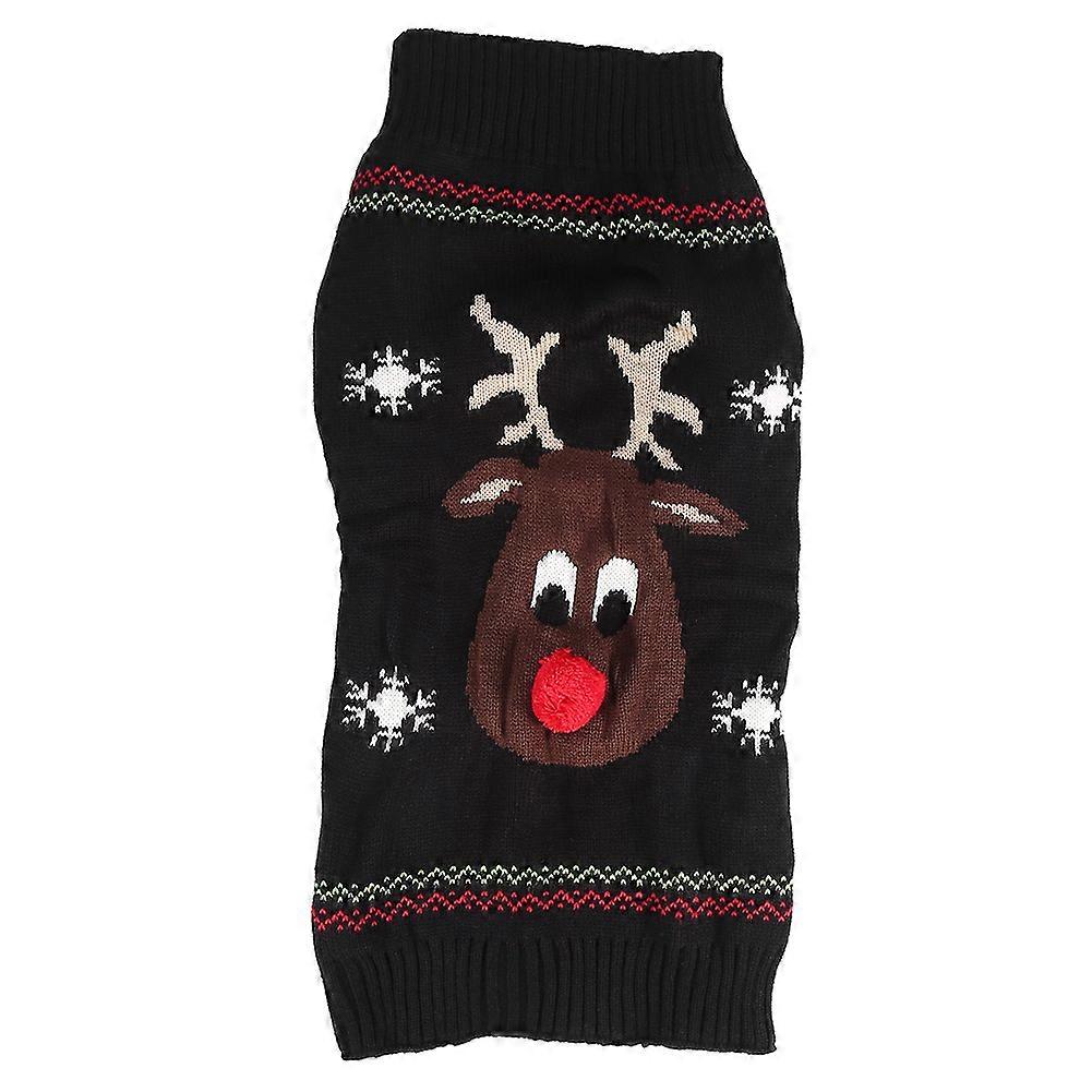 Christmas Pet Dog Red Nose Sweater