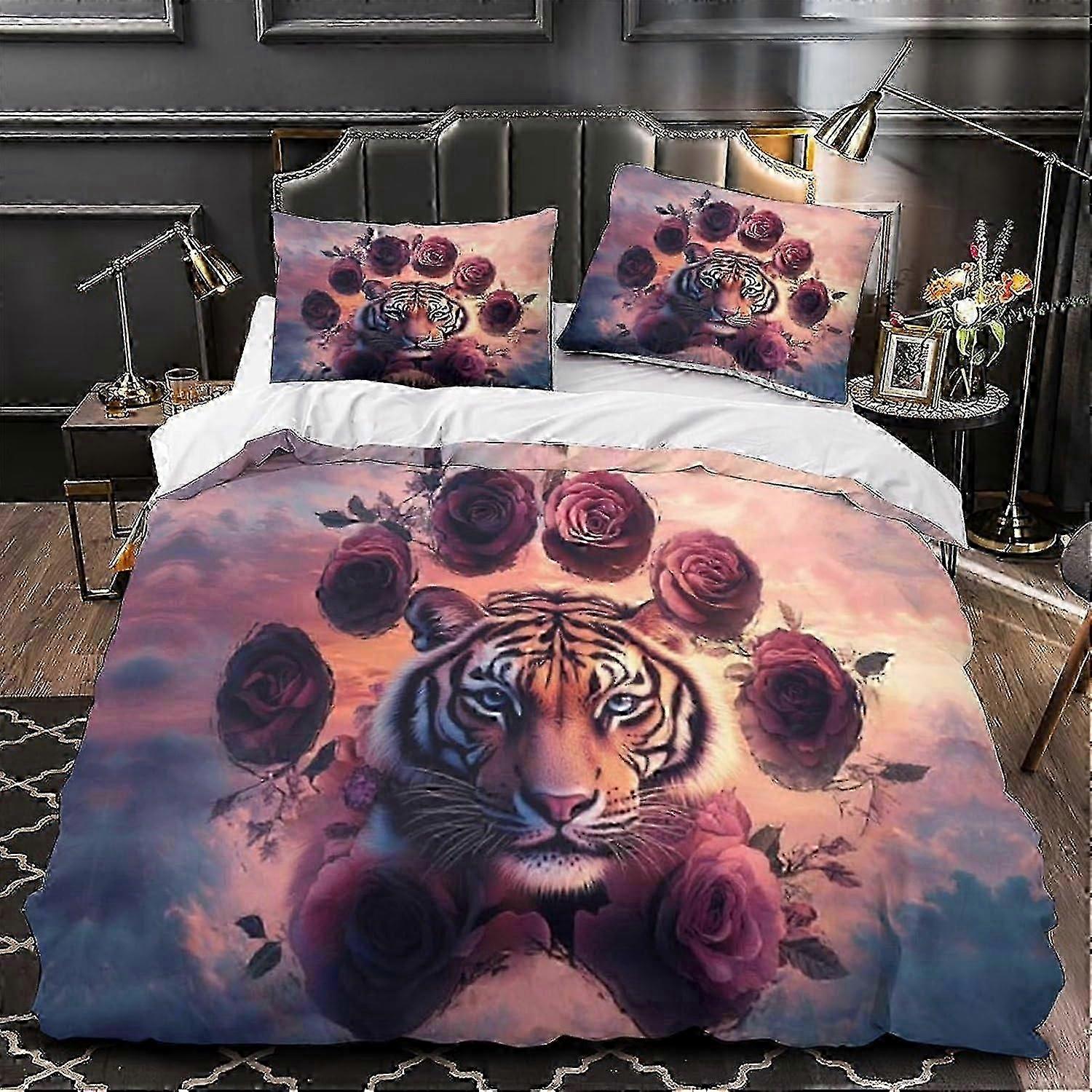 J251 Lakan 3D Demon Slayer 3 st Påslakanset pojkar Täcke Täcke set Super Soft Microfiber Sängkläder Täcke och kuddset Lakan BBA251