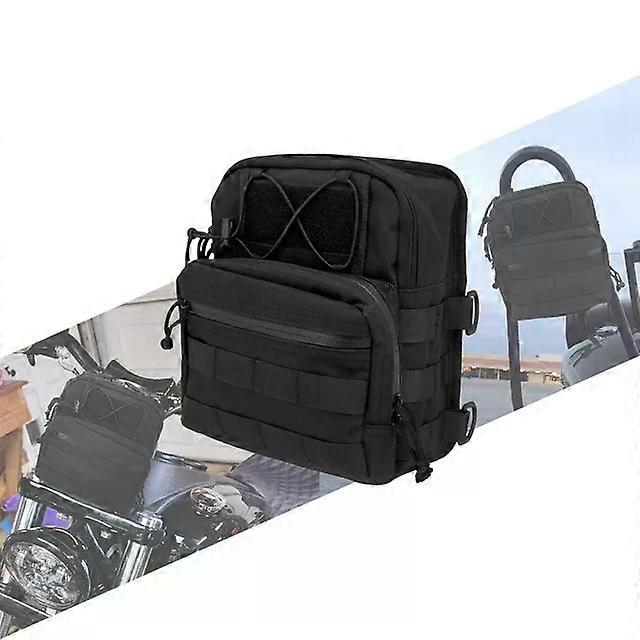 Universal Motorcycle Handlebar Bag Sissy Bar Handle T-Bar Tool Travel Storage Bags compatible for Sportster XL Softail Dyna Touring