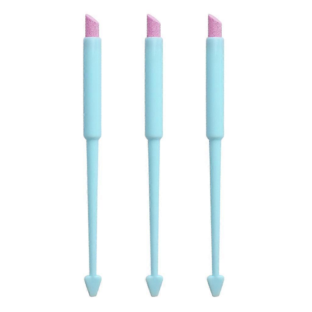 3Pcs Tool Exfoliator Pen Cuticle Remover Pusher Polisher