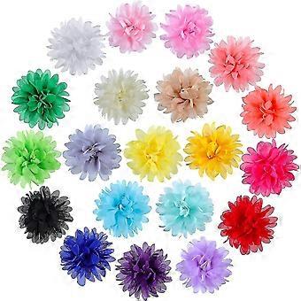 20 Pieces Dog Collar Flowers Pet Flower Bow Ties Multi-color Dog Charms Flower For Puppy Dog Collar Grooming Accessories (10 Cm/ 4 Inch)