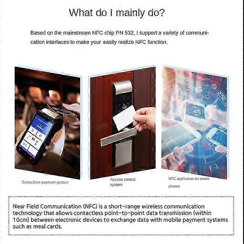 NFC Expansion Board for PN532/RFID 13.56MHz Near Field Communication Module Access Control Card Re