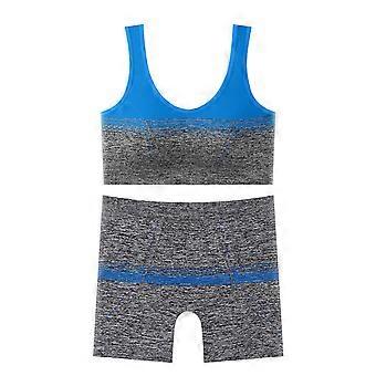 Ensemble d'entraînement pour femmes Ensemble 2 pièces d'exercice de gym Tenues de yoga Ensemble Short de motard taille haute et dos-nu Soutien-gorge de sport à fort impact Rouge