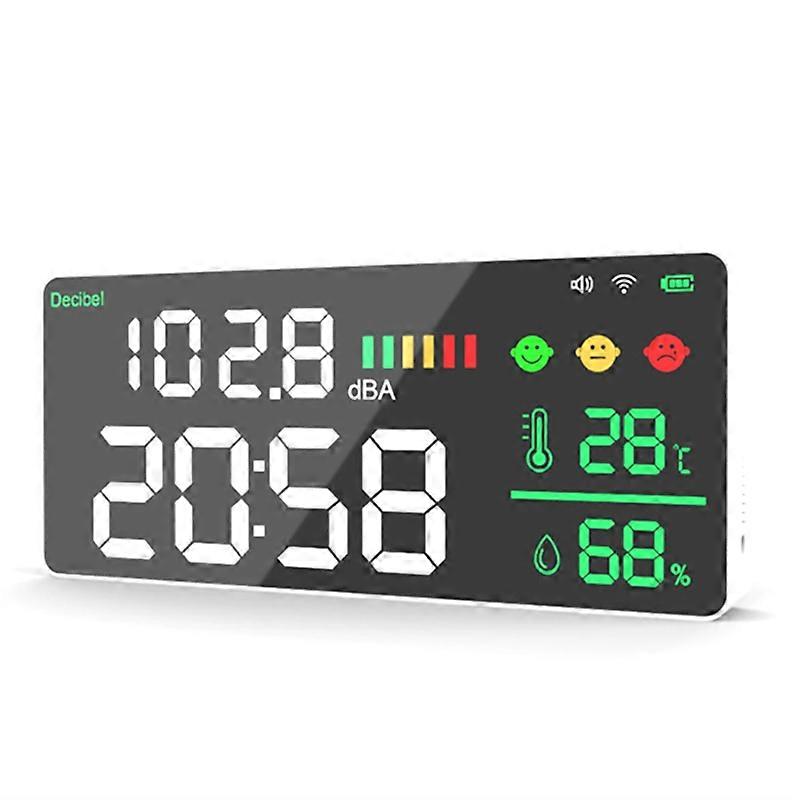 TUYA Wifi Digitale Decibel Fonometro A Parete Smart Noise Tester Temperatura e Umidità Monit