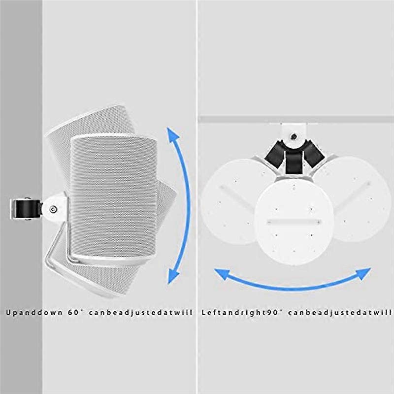 Wall Mount Bracket for Sonos Era 100, Metal Wall Stand Holder, White
