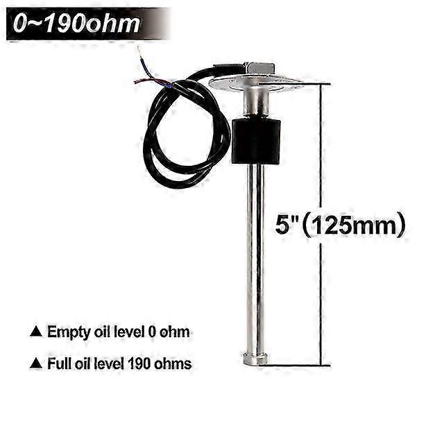 Fuel Level Water Level Gauge 175 200 250 275 375 Mm Meter Sensor 0~190 Ohm Fuel Sending Unit Indicator Level Gauge For Car Boat