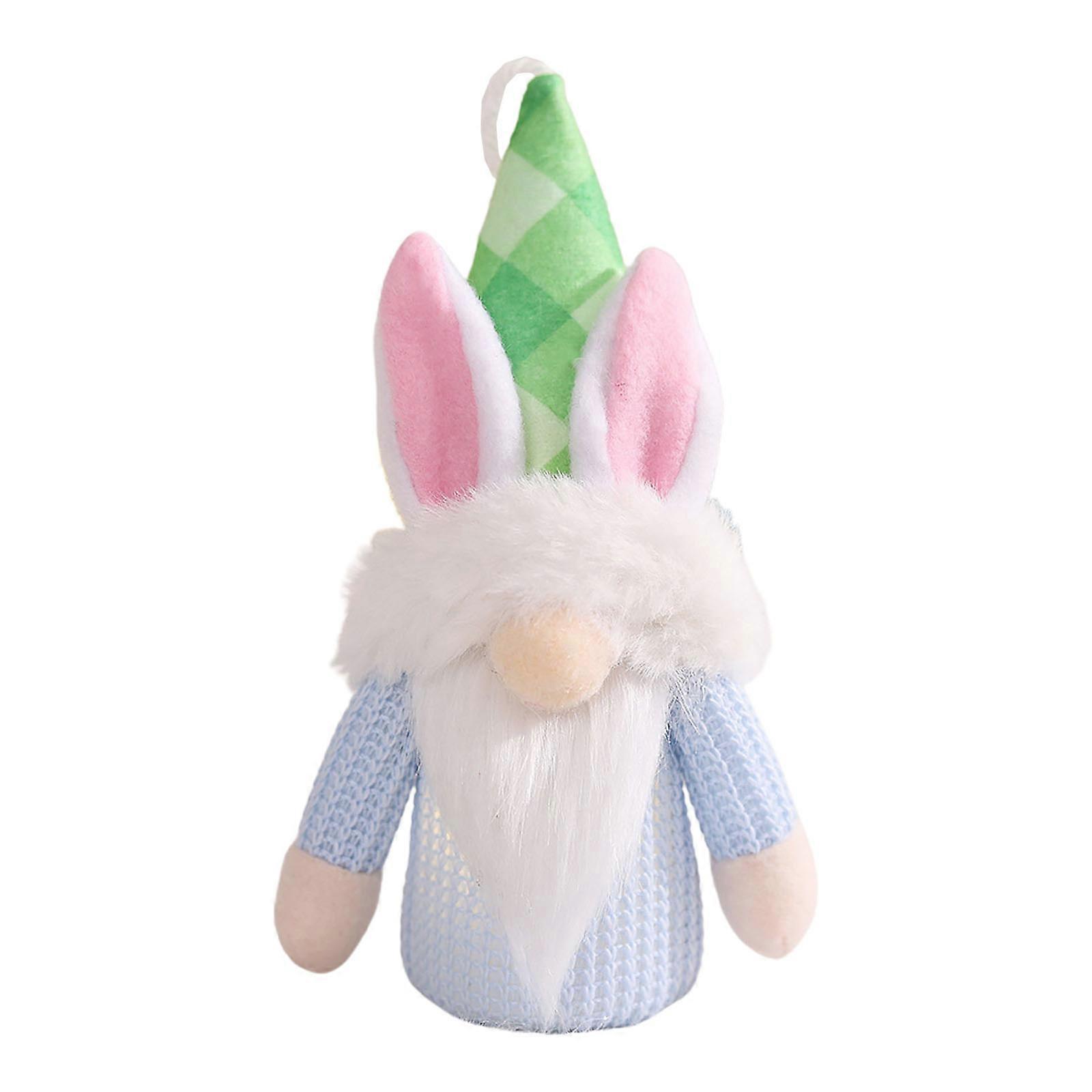Easter Bunny Gnome Plush Scandinavian Tomte Elf Decorations LED Lighted Rabbit
