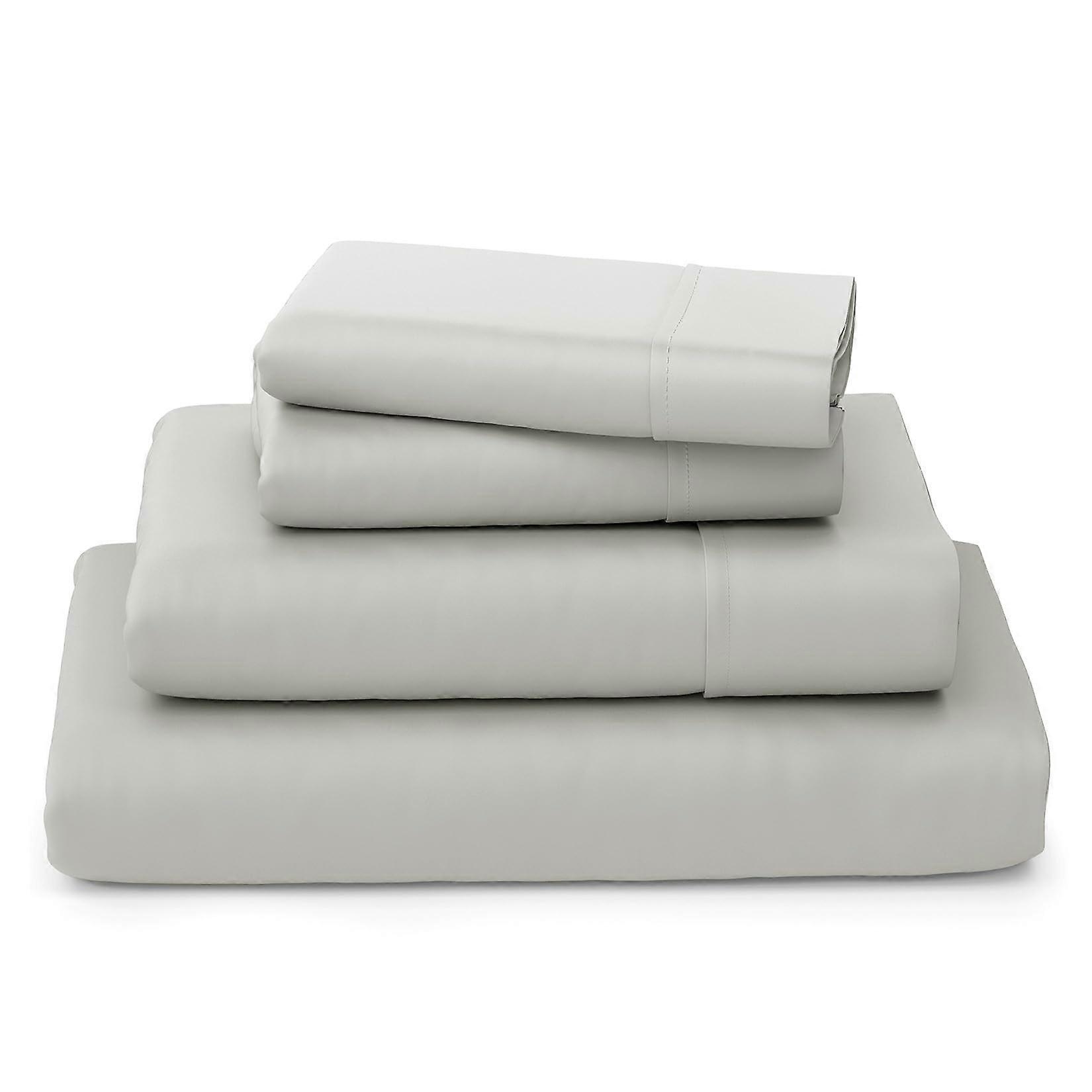 4 Piece Luxury Bamboo Bedding Set Cooling & Breathable Silky Soft Queen Size