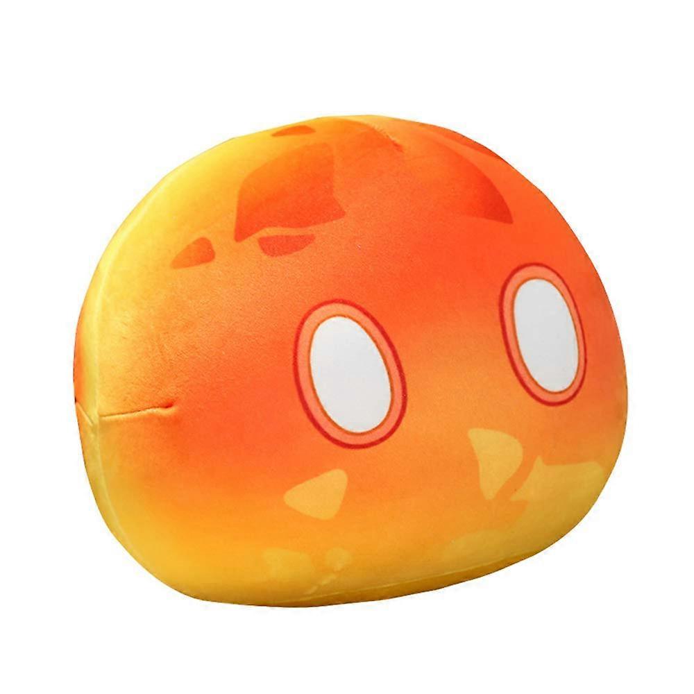 Fire Ice Slime Throw Pillow 11.8 Inch for Home Decoration, Soft Plush Material, Colorful Design, Unique Style