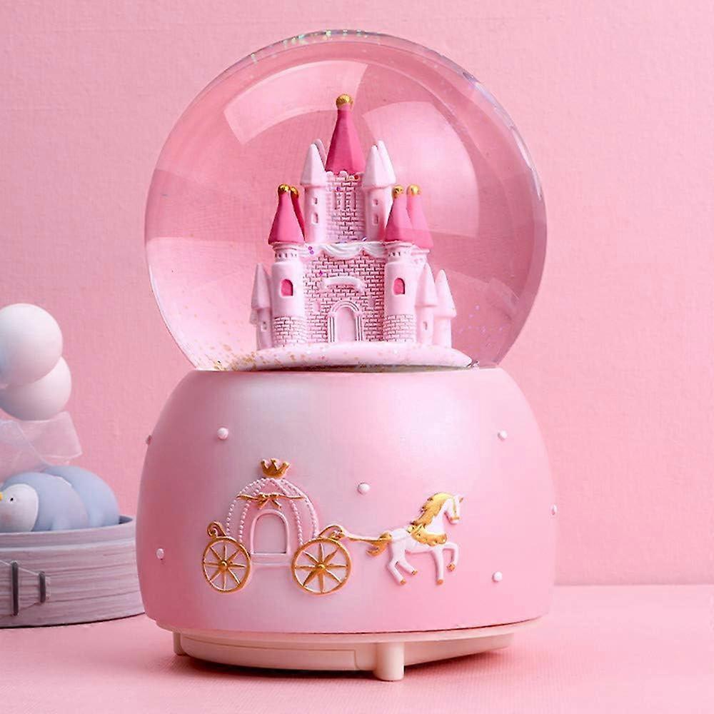 Snow Globe, Musical Rotate Crystal Ball, Automatic Snowfall, 7 Color Changing Lights, Romantic Atmosphere, Home Decoration