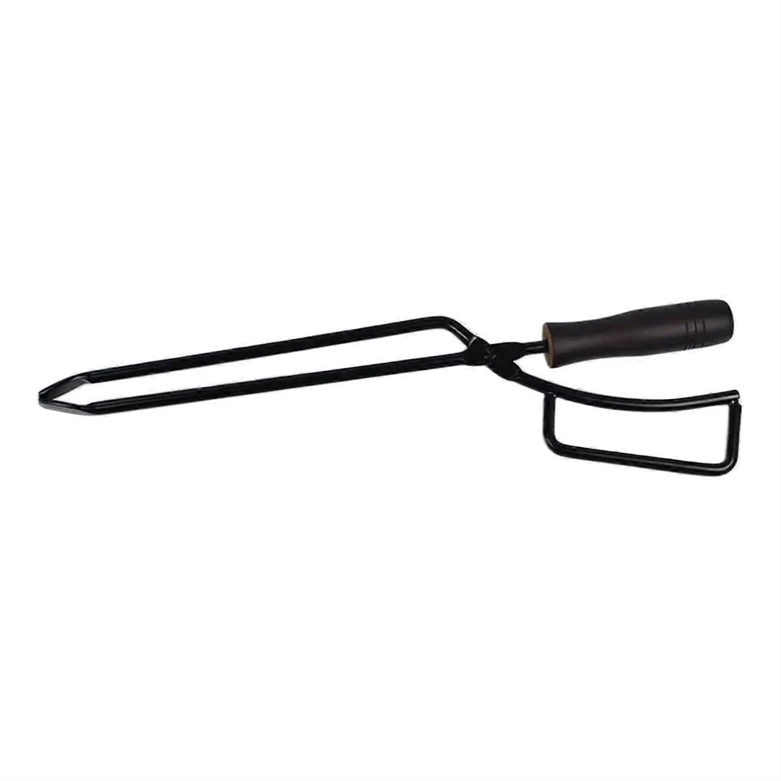 Feuerstellenzange、GrillCarbonClips、GrillkohleKlemme、EntenschnabelCarbonZange、Brennzange、HolzkohleClips、Massivholzgriff