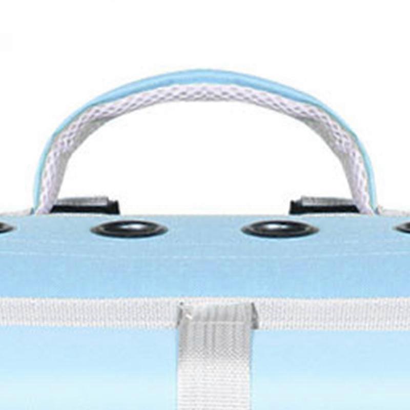 Sac à dos pour chat grande capacité transparent respirant bleu ciel