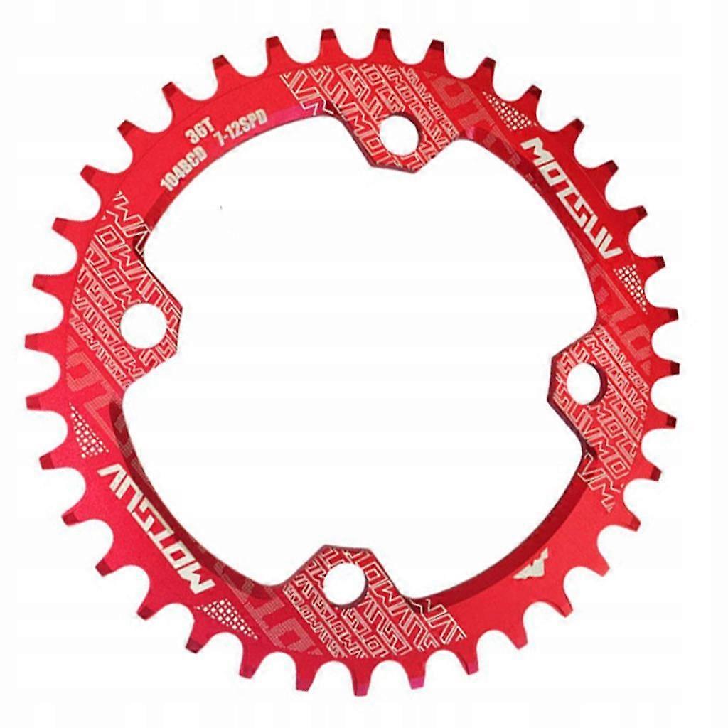 Lightweight Bike Chainring Chain Narrow Red 36t