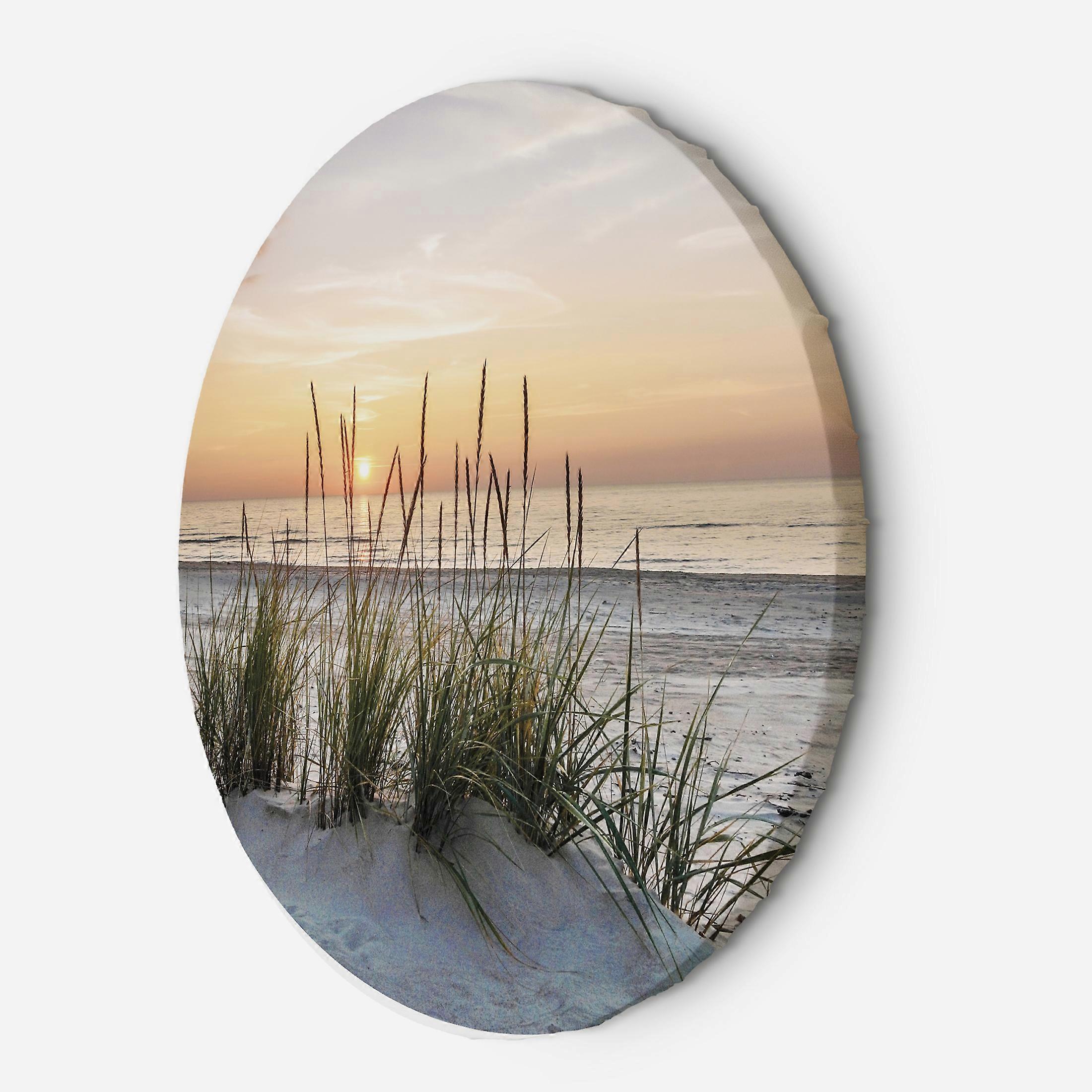 Lienzo Atardecer en la playa - 60x60