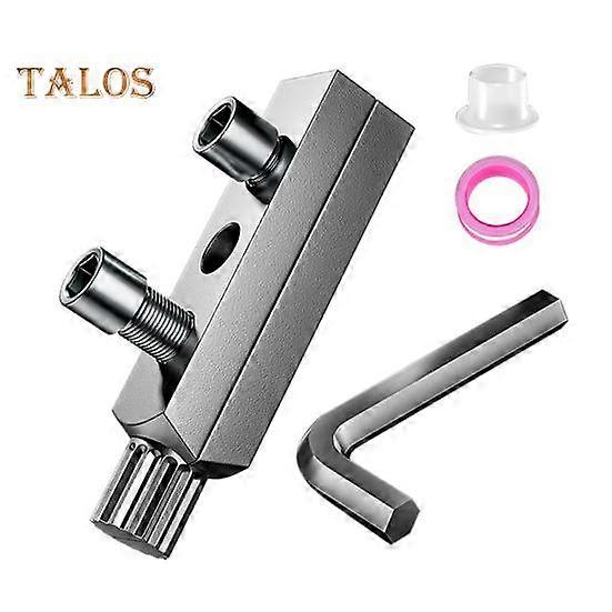 Broken Screw Extractor with Wrench Heavy Duty Metal Stripping Screws Remover Universal 1/2 3/4-Inch Faucet Angle Valve Wire Removal Tool