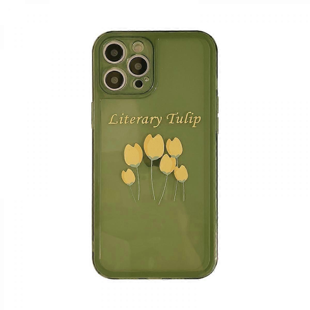 Phone Case With Tulip Pattern For Iphone12mini