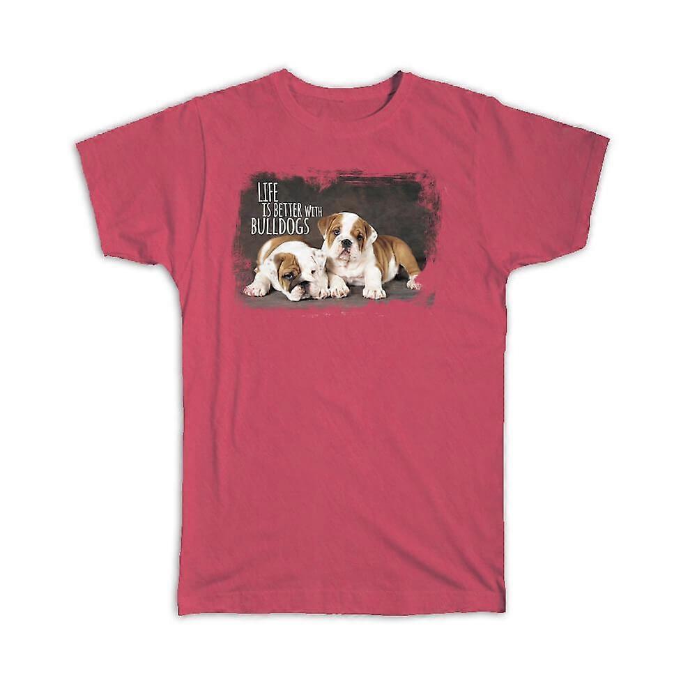 T-Shirt δώρου: Δύο σκύλοι μπουλντόγκ