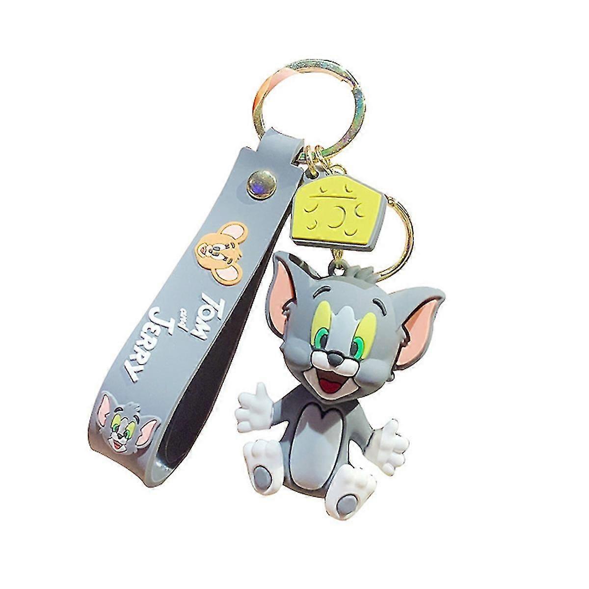 Tom And Jerry Anime Key Chain Key Ring Bag Pendentif Keyring Cadeau de Noël