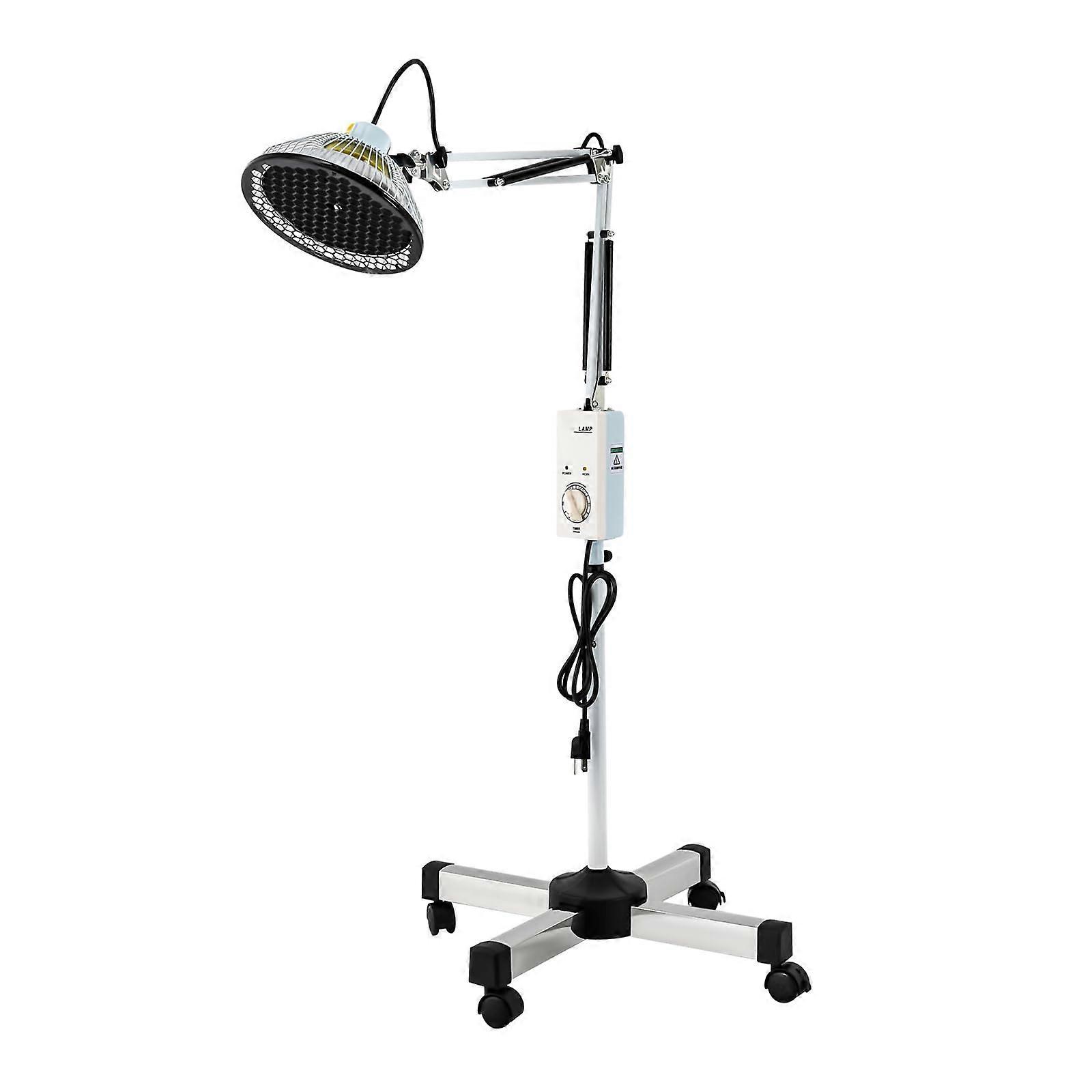 Heat Lamp, 250W Far Infrared Mineral Physiotherapy Lamp for Pain Relief, Light Therapy Device for Body and Face Use