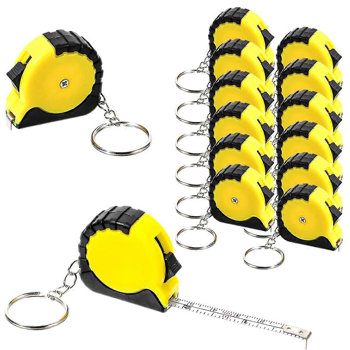 12pcs Tape Measure Keychains, 1m/3.3ft