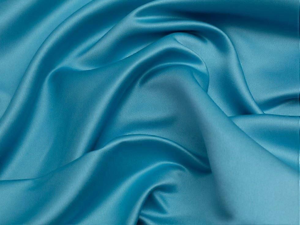 Minerva Classique Duchess Satin Fabric Turquoise - per metre PO