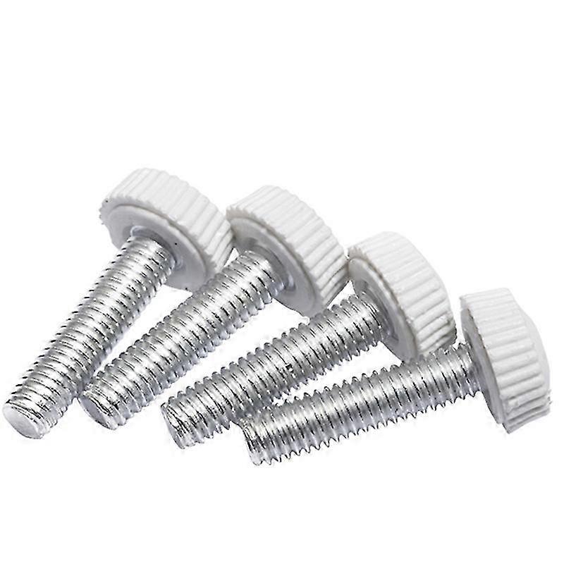 LM 10/20 pz Testa Rotonda Piccola in Plastica con Vite Zigrinata Vite Zigrinata Bianco Nylon Nero Bachelite Manopola Bachelite M4 M5 M6 IUD