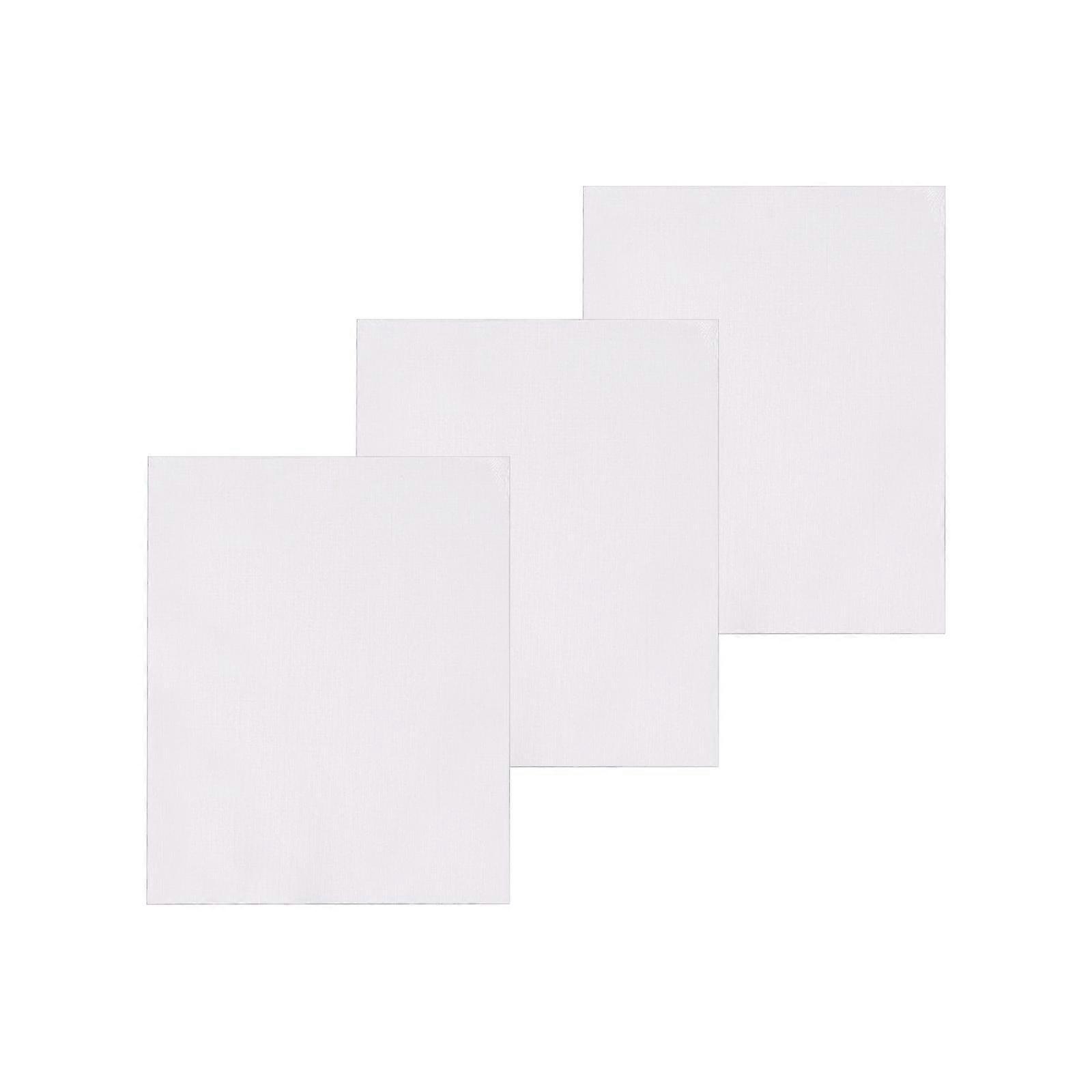 3x Cotton Blank Canvas Boards Painting Rectangle Canvas Canvas Panels