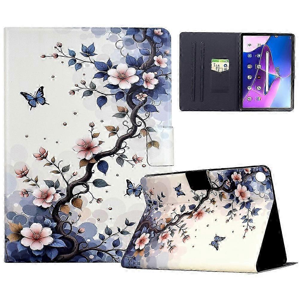 Stand Case For Lenovo Tab M10 (gen 3) Pattern Printing Tablet Leather Cover With Auto Wake Sleep - P