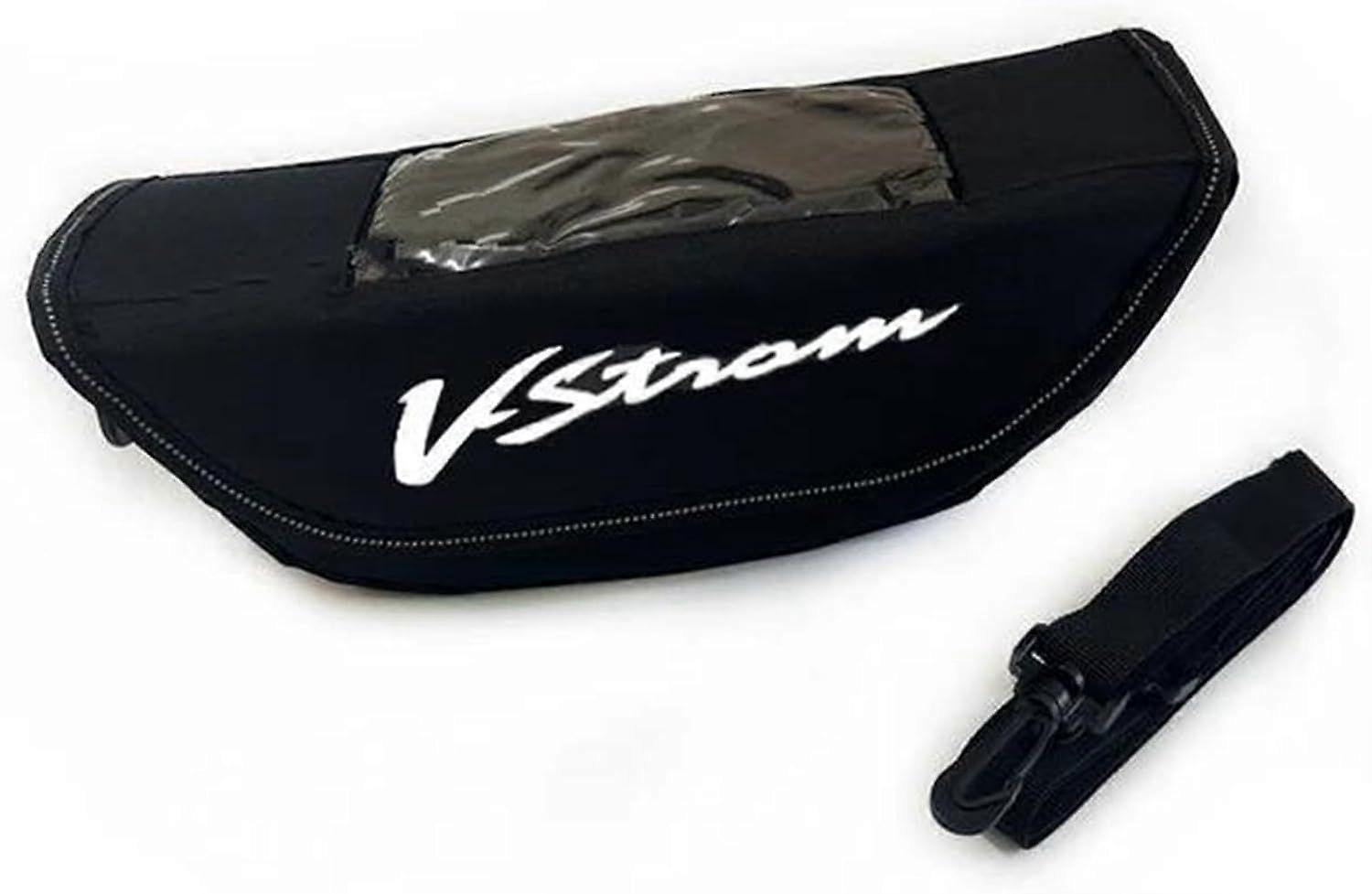 Saddle Bags Motorcycle Tool Bag Handlebar Bag For Suzuki V-strom 250 V-strom650 V-strom1000 Saddlebags Handle Bar Storage Placement Bag(BLACK 1)