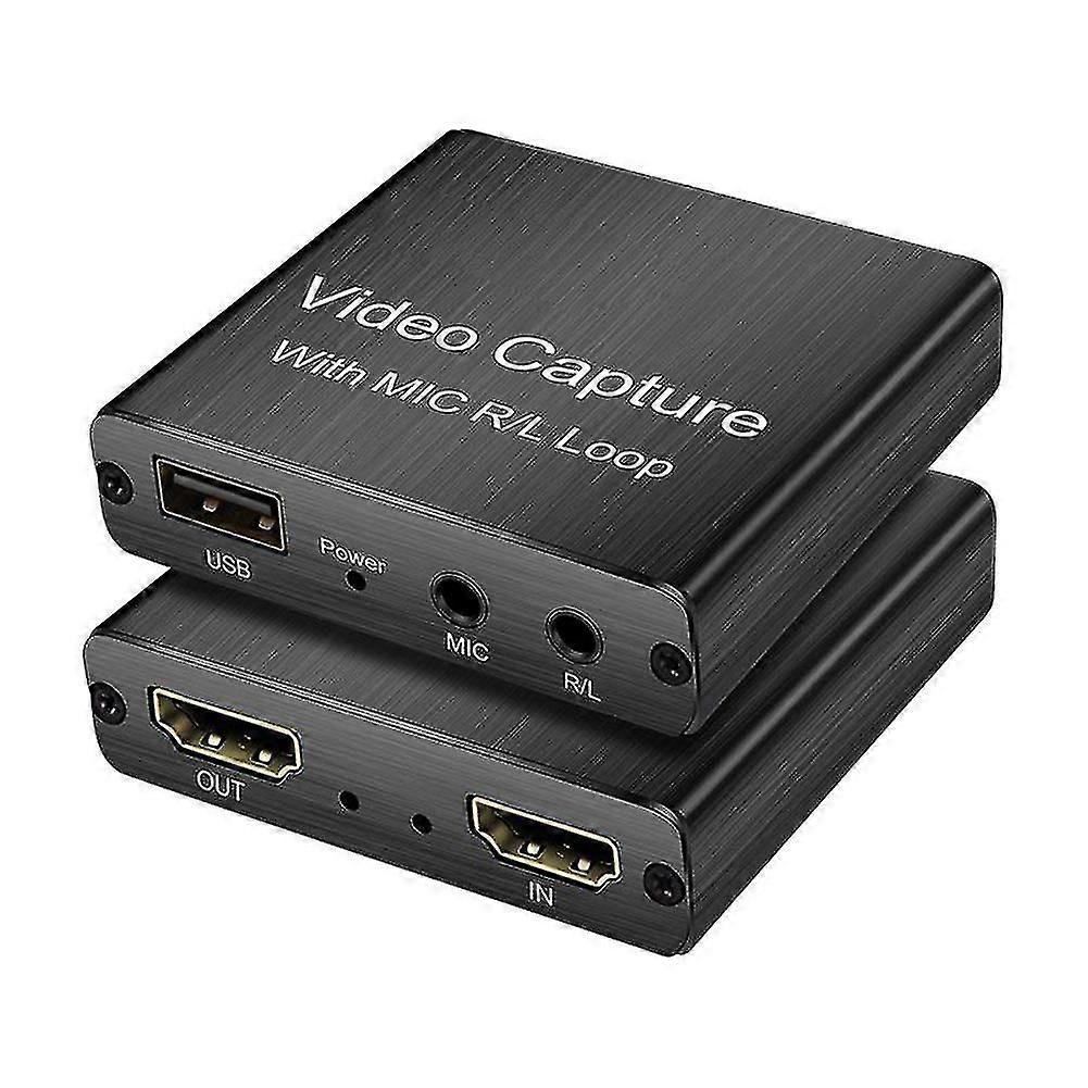 Hdmi-compatibile 1080p 4k Video Capture Card Loop Output Usb Recording Box Game Broadcaster