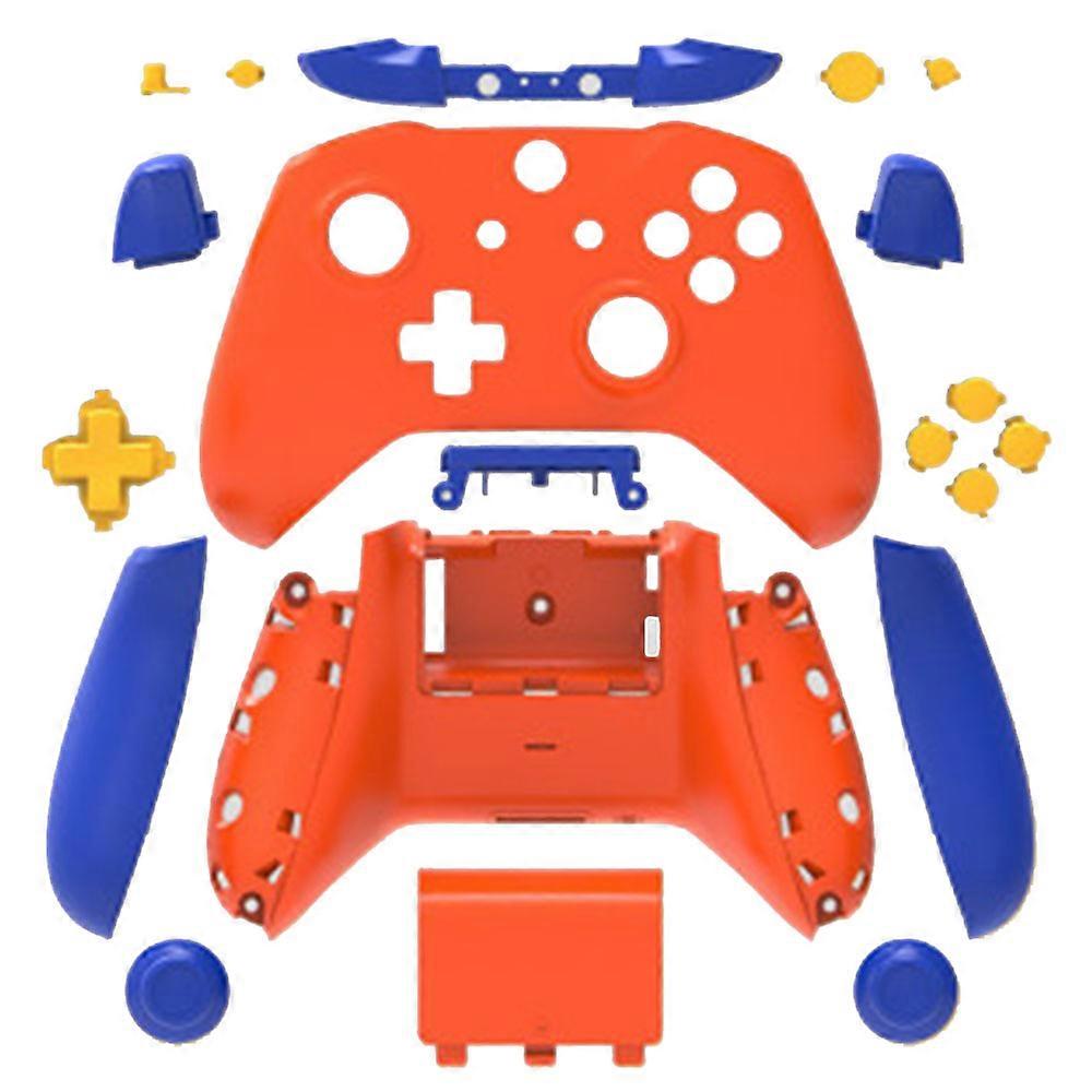 Complete Protection Case Housing Replacement Parts For Xbox One Wireless Controller Handle hemp surface protective shell-Goku color matching-
