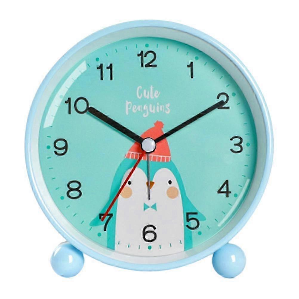 Children No Ticking Wake Up Alarm Clock with Light and