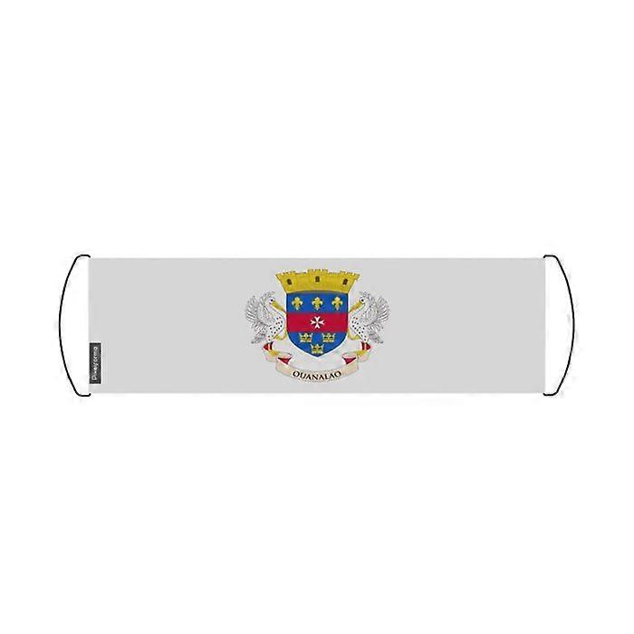 Scrolling Banner – Flag of Saint Barthelemy – 24 x 70 cm – Polyester – Hand Flag