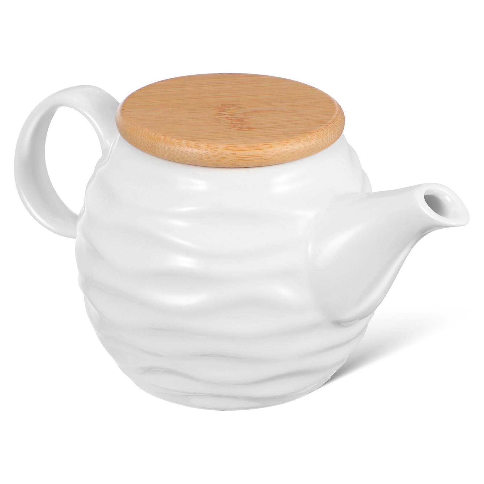 Ceramic Seasoning Pot with Bamboo Lid – Multi Purpose Condiment Container for Kitchen, Home and Restaurant Use – Lightweight and Portable Vinegar