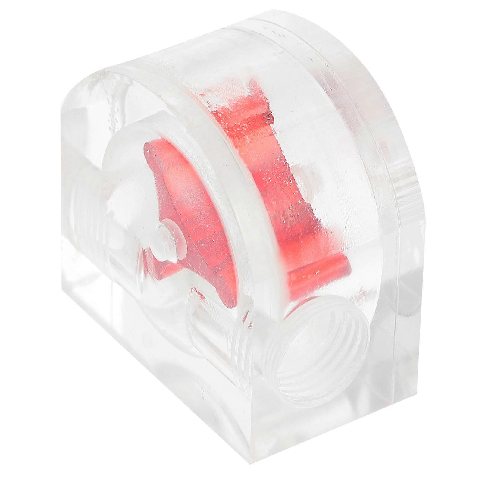 Flow Indicator Light for Computer Use Made of Acrylic Red Color Easy to Install G1/4 Inch