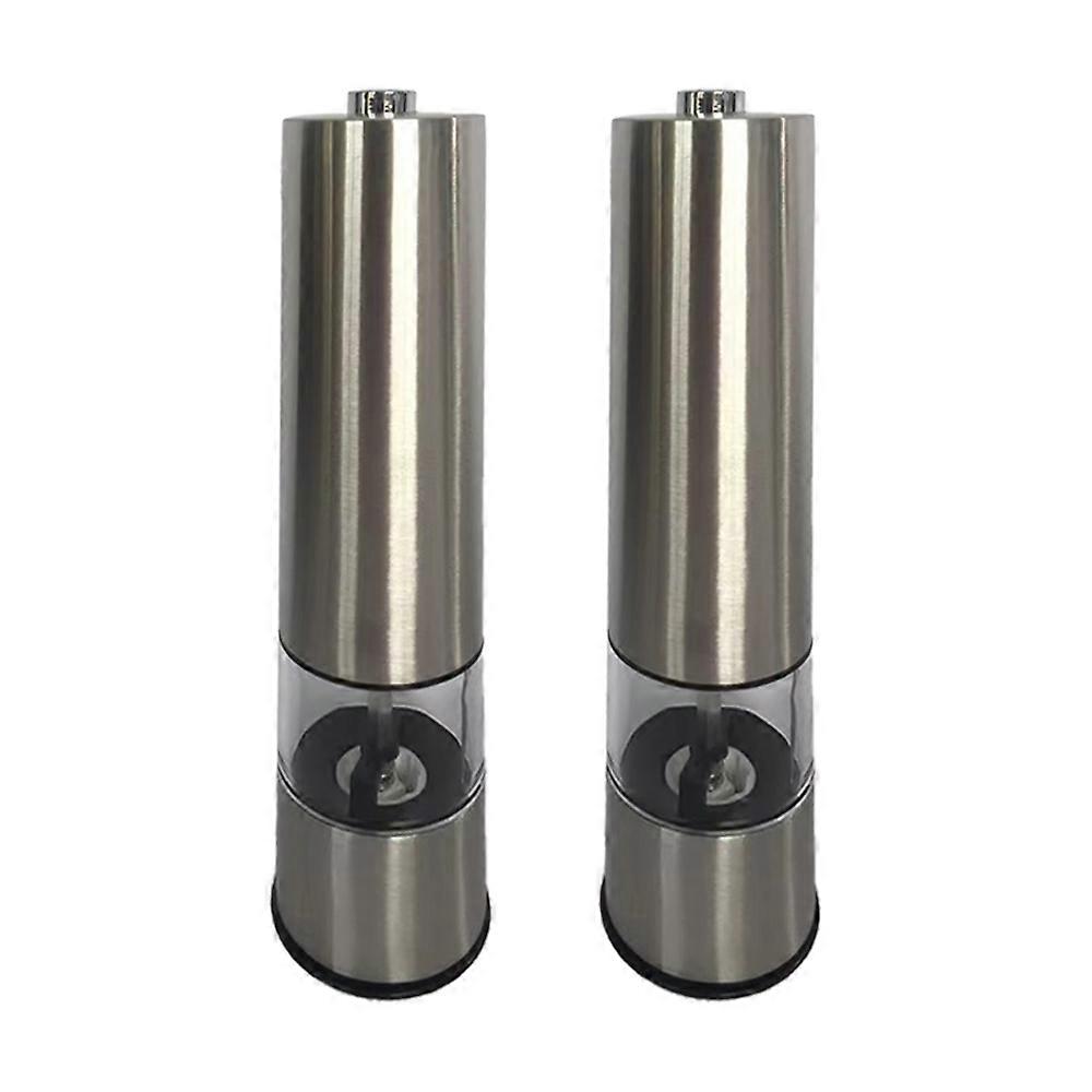 Stainless Steel Electric Pepper Grinder Home Press Automatic Grinding Bottle Type Kitchen Tools