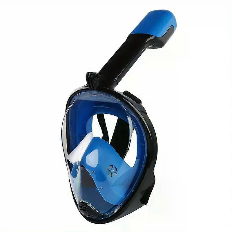 Full Face Snorkel Mask with Latest Dry Top System,Foldable 180 Degree Panoramic View Snorkeling Mask with Camera Mount,Safe Brea