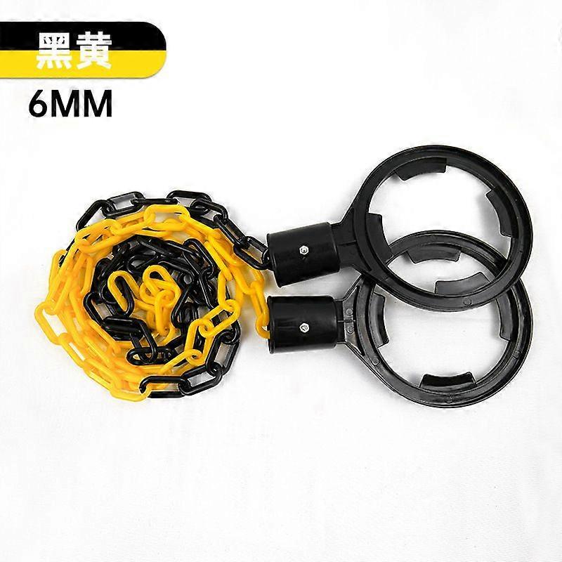 Plastic Chain Link Crowd Control Barrier Traffic Cone Connector Safety Barrier Chain for Parking Driveway and Construction Site