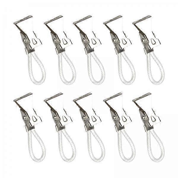 4x 10 Pack Hanging Towel Clips Kitchen Towel Clips with Hanging Loop for Kitchen