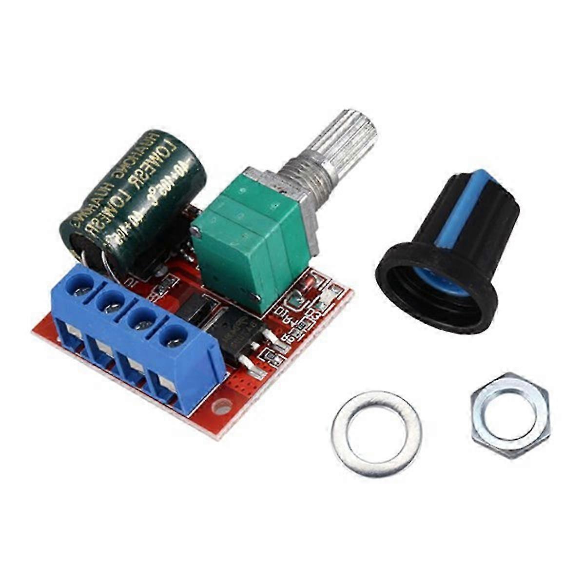 PWM DC Motor Governor 5V-35V Speed Switch 5A Switch Function LED Dimmer